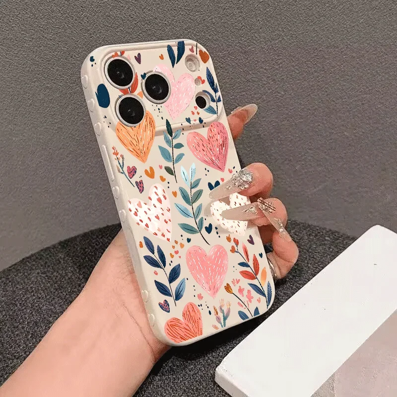 Heart-Shaped Cute Love Silicone Phone Case