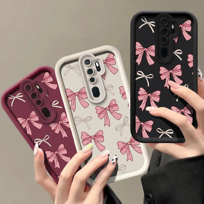 Cute Pink Bow Knot Shockproof Soft Silicone Phone Case