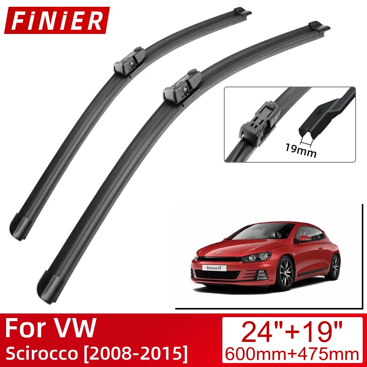 

Щетки стеклоочистителя для VW Scirocco 2008-2015, Аксессуары для автомобилей, щетки стеклоочистителя переднего стекла, стеклоочистители 2015, 2014, 2013, 2012, 2011, 2010, 2009, 2008