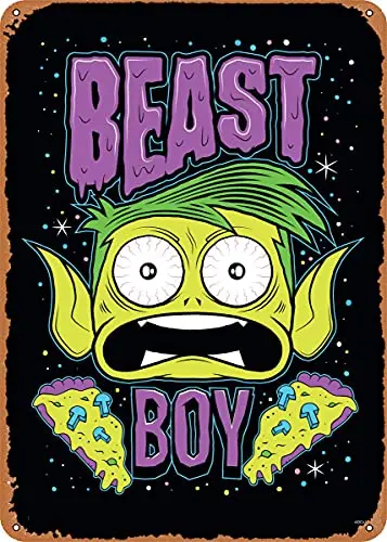 

Beast Boy Vintage Look Metal Sign Patent Art Prints Retro Gift 8x12 Inch