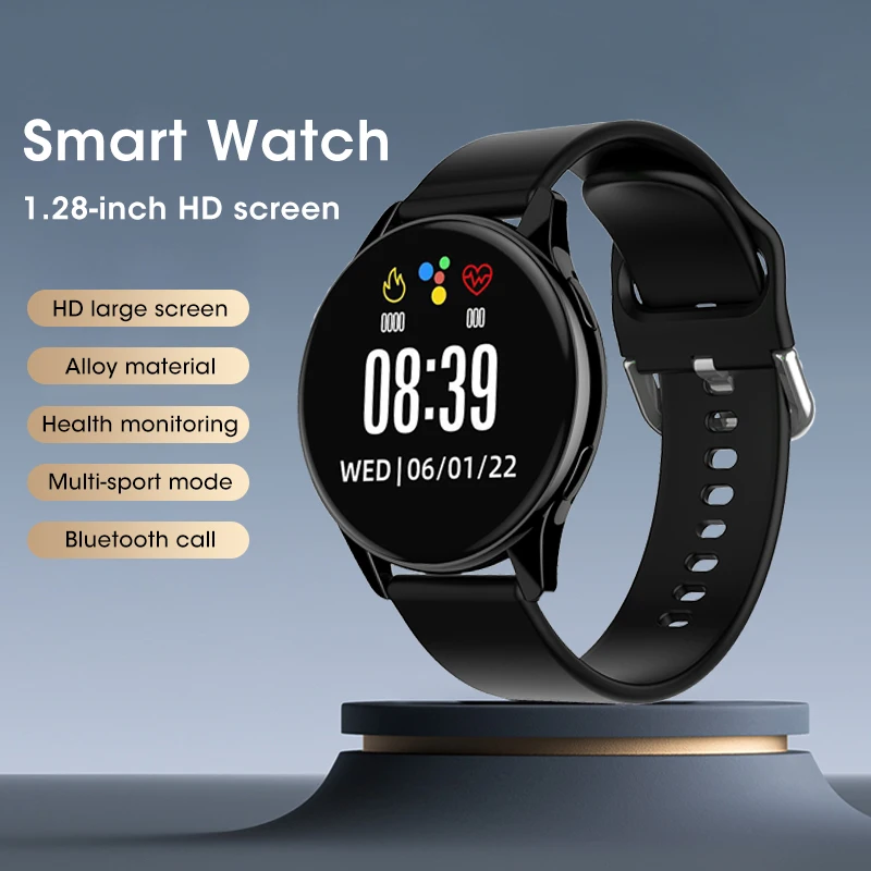 

For xiaomi Huawei Samsung Smart Watch Men Women Smartwatch Bluetooth Call 1.28 Inch Support 200+ Sport Global languages +Box