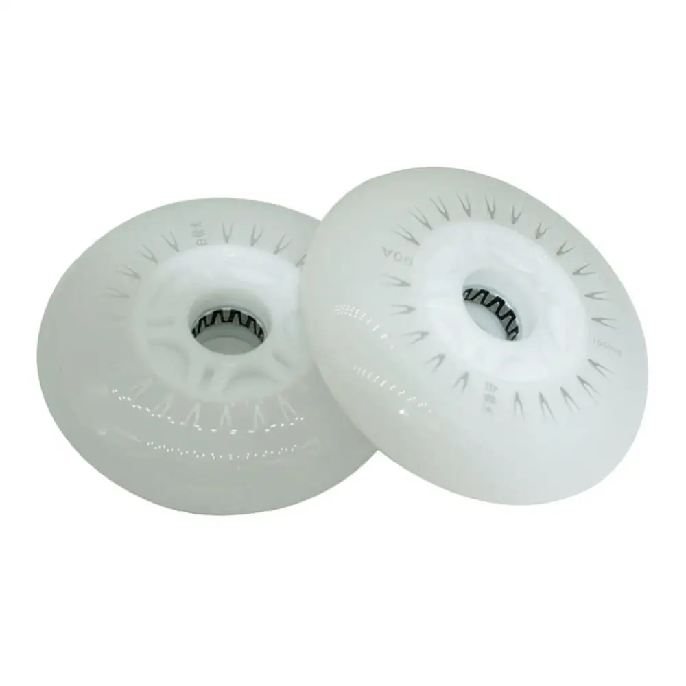 2Pcs 80/76/72mm 인라인 스피드 스케이트 Led가 깜박이 롤러 바퀴 인라인 스케이트 성인용 SEBA 바퀴