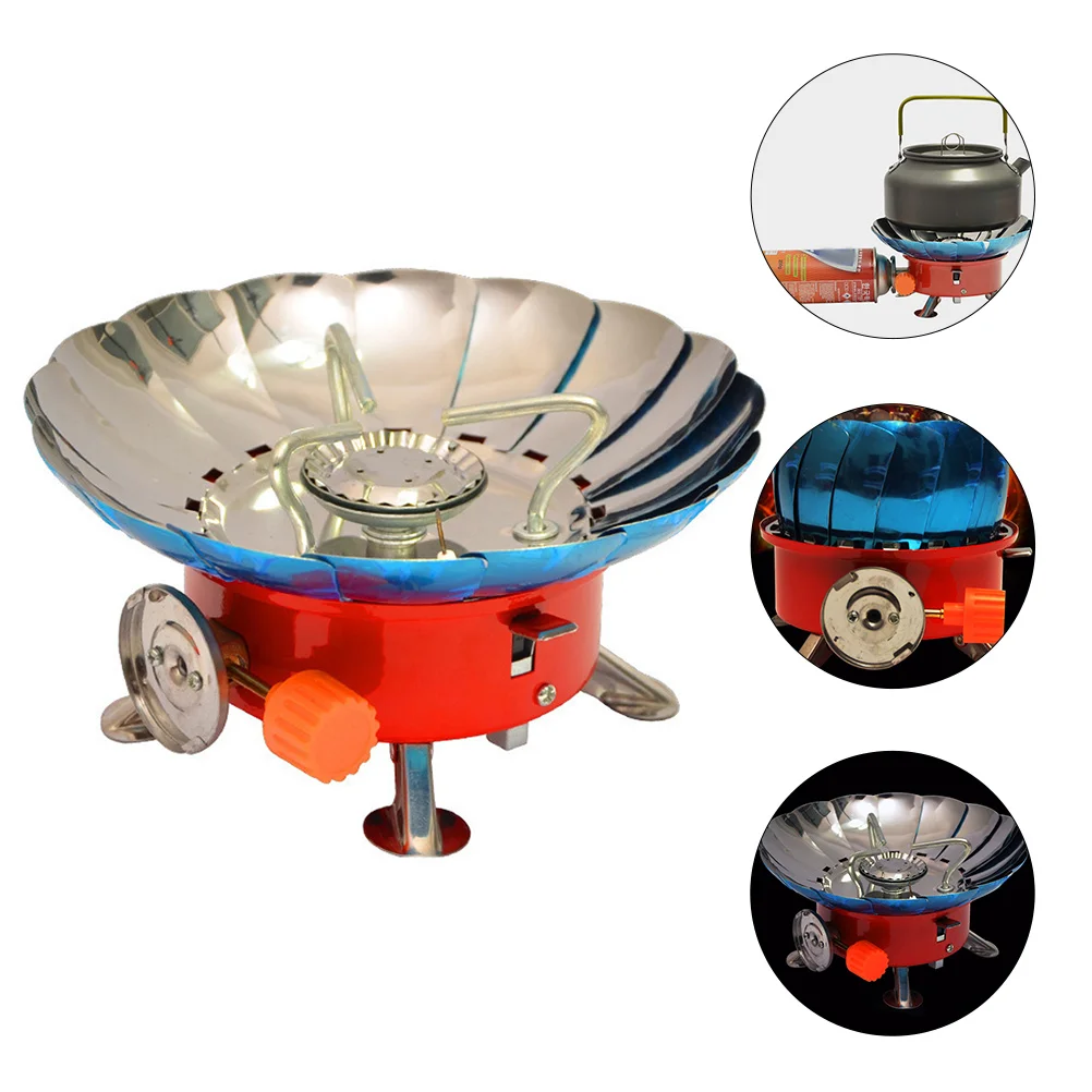 

Aluminum Alloy Camping Gas Stove Windproof Hiking Burner Stove Camping Burner