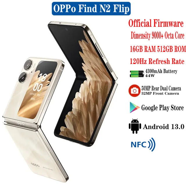 Official New Oppo Find N2 Flip Cell Phone 6.8
