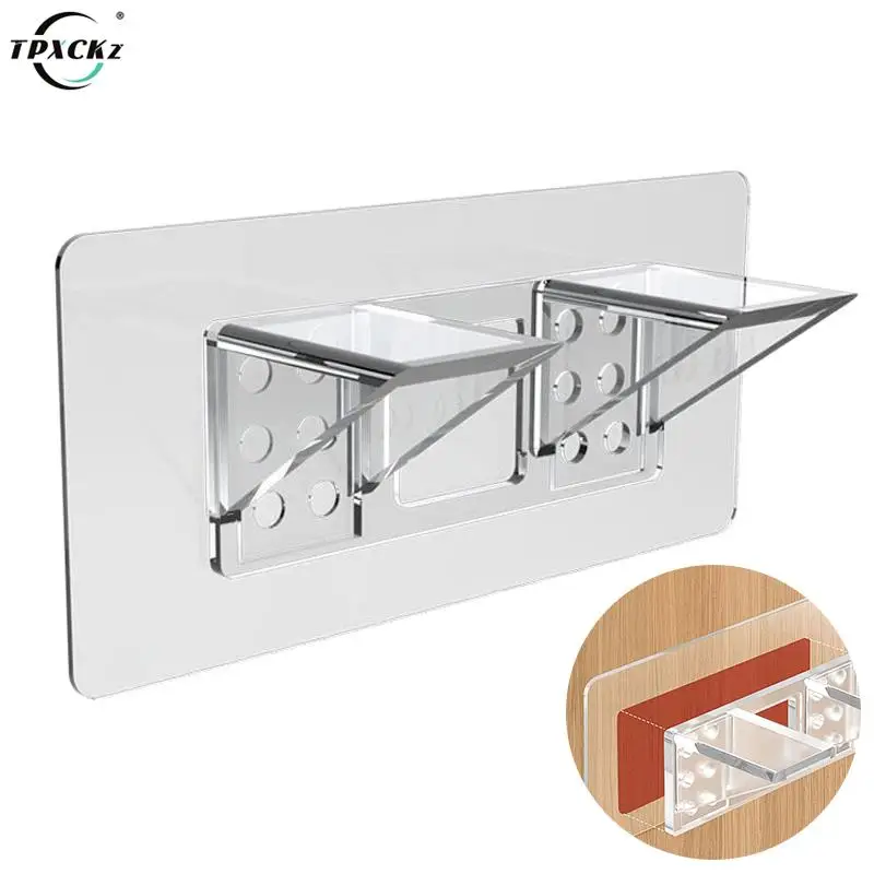 

Клейкая подставка для полки, прищепки для кухни, спальни, шкафа, шкафа, полки, зажимы, настенный держатель для кронштейна