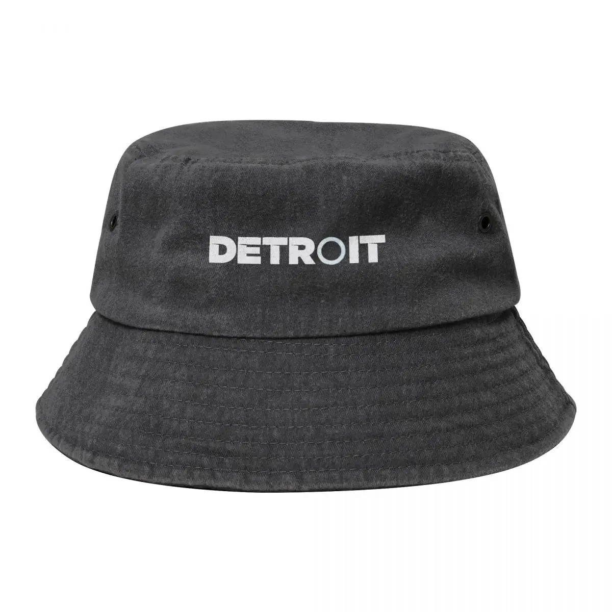 

Become Human Logo Cowboy Denim Fisherman Hat With Printing