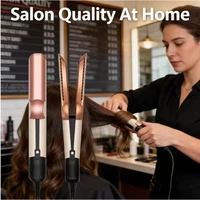 Sèche-cheveux et lisseur professionnel 2 en 1, fer à lisser chauffant, ions négatifs, outil de coiffure longue durée, pour salon de beauté et usage domestique 1