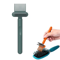 Dual - Sided Hairbrush Cleaning Tool with Durable Non - Slip Handle (Green)