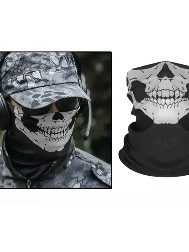 Description Picture 3 of itemBicycle Helmet Hood Bandana Breathable Windproof Skull Men Balaclava Ski Mask Cycling Caps Snowboard Face Cover Camping Scarf