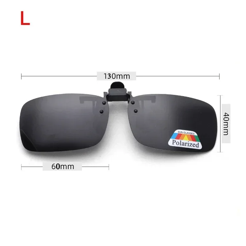 4 Color Grey Lenses Polarized  Sunglasses Clip On Flip Up UV 380 Driving Fishing Night Vision Glasses Clips images - 6