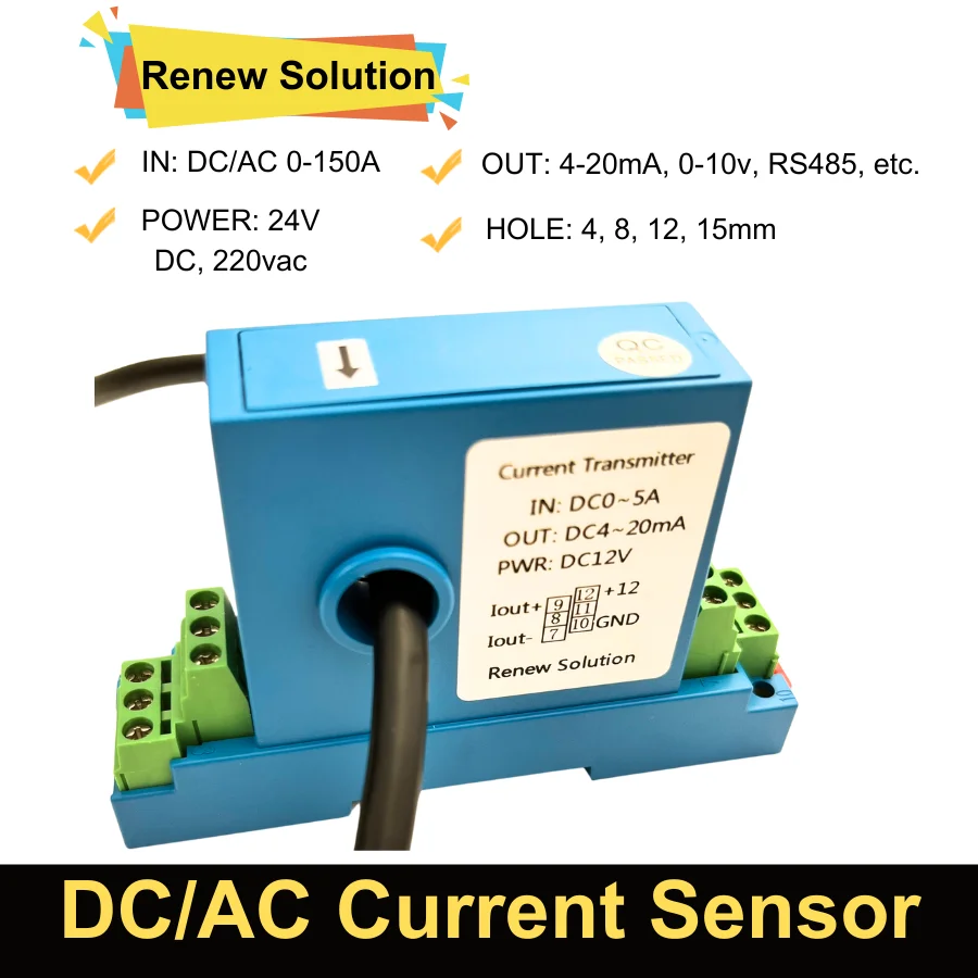 Trasmettitore Di Corrente CA Samfox 0-200A Autoalimentato - Precisione Elevata Per Monitoraggio E Protezione - Foto 12