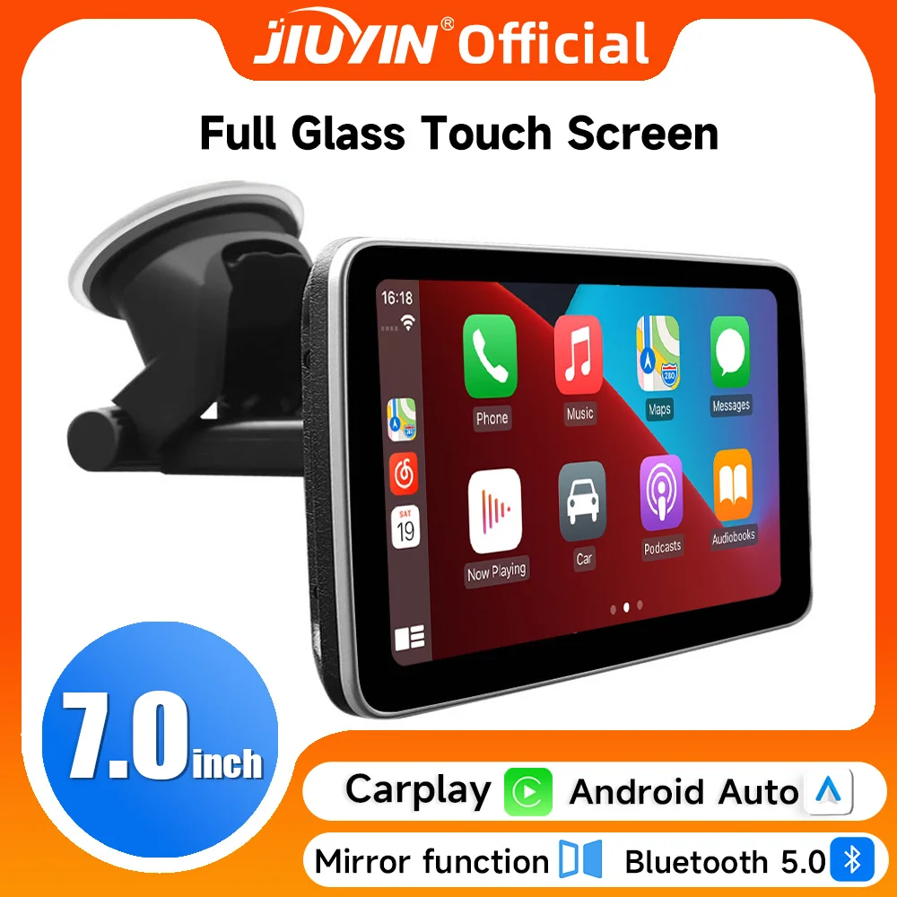 7 Pollici Autoradio Lettore Video Multimediale Touch Screen Wireless Apple Carplay Tablet Android Auto Stereo Navigazione Bluetooth