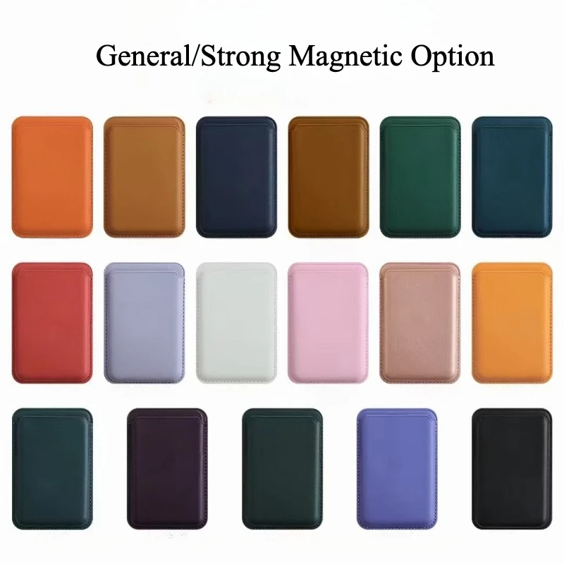 Magsafe-Compatible Leather Slim Magnetic Card Holder Wallet