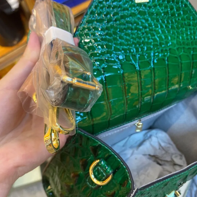 Borsa a mano da donna vintage con patta e risvolto, in pelle crosta, nuova borsa a tracolla di design da donna, a tracolla singola_voghion.com