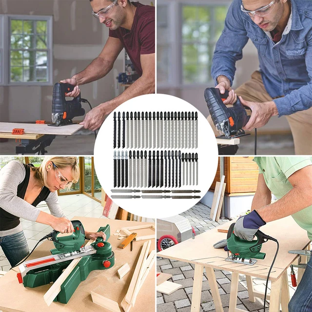 52 Lame Per Seghetto Alternativo - Acciaio Carbonio, Per Legno, Metallo E Plastica