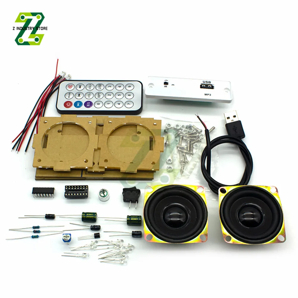 

DIY for Bluetooth Speaker Kit Electronics DIY Soldering Practice Solder Assembly DIY Electronic Kit Component 2*3W Speakers