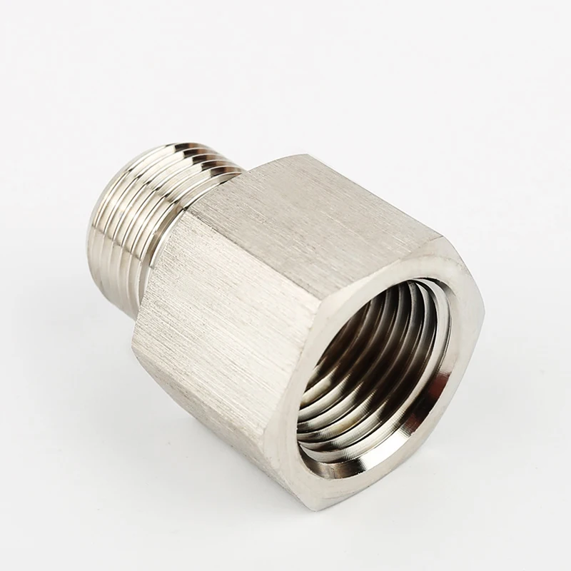 Pipe Fitting 1/8" 1/4" 3/8" 1/2" 3/4" BSP Female To Male Thread 304 Stainless Steel High Pressure Resistant Connector Adapter