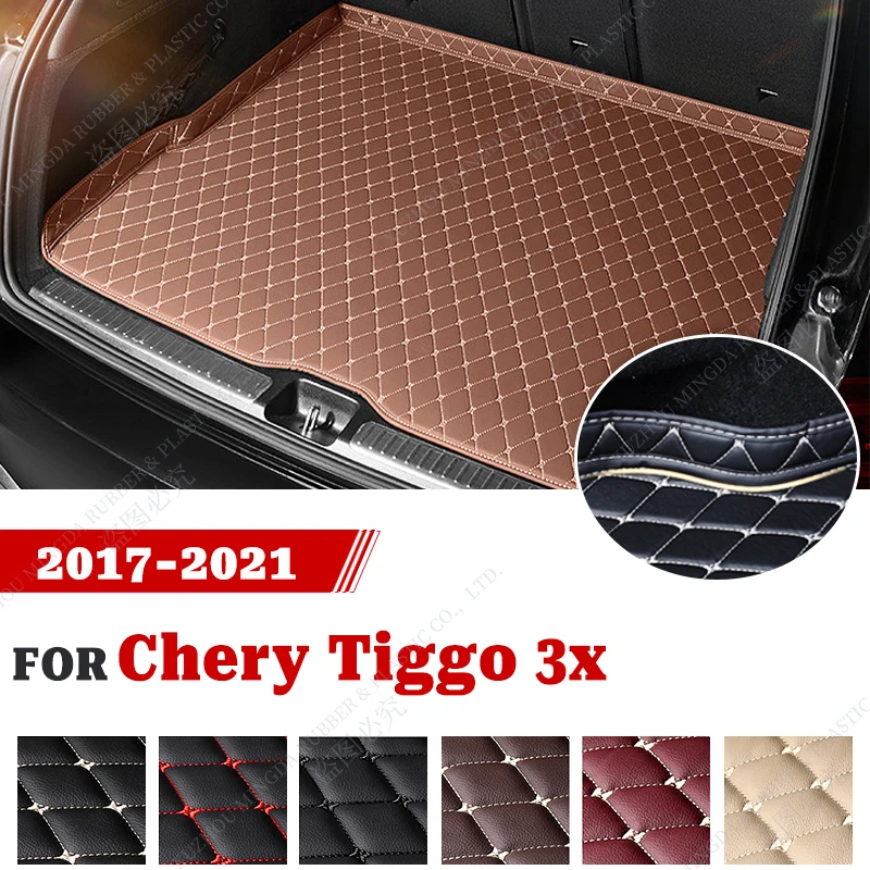 

Car Trunk Mat For Chery Tiggo 3X 2017 2018 2019 2020 2021 Custom Waterproof Cargo Liner Boot Carpets