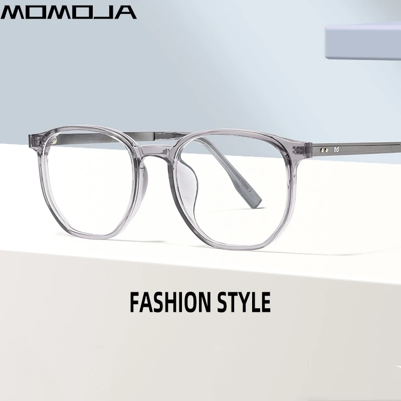 MOMOJA Fashion Eyewear Ultra Light Retro Square TR Transparent Eyeglasses  Optical Prescription Glasses Frame For Women 281002LM