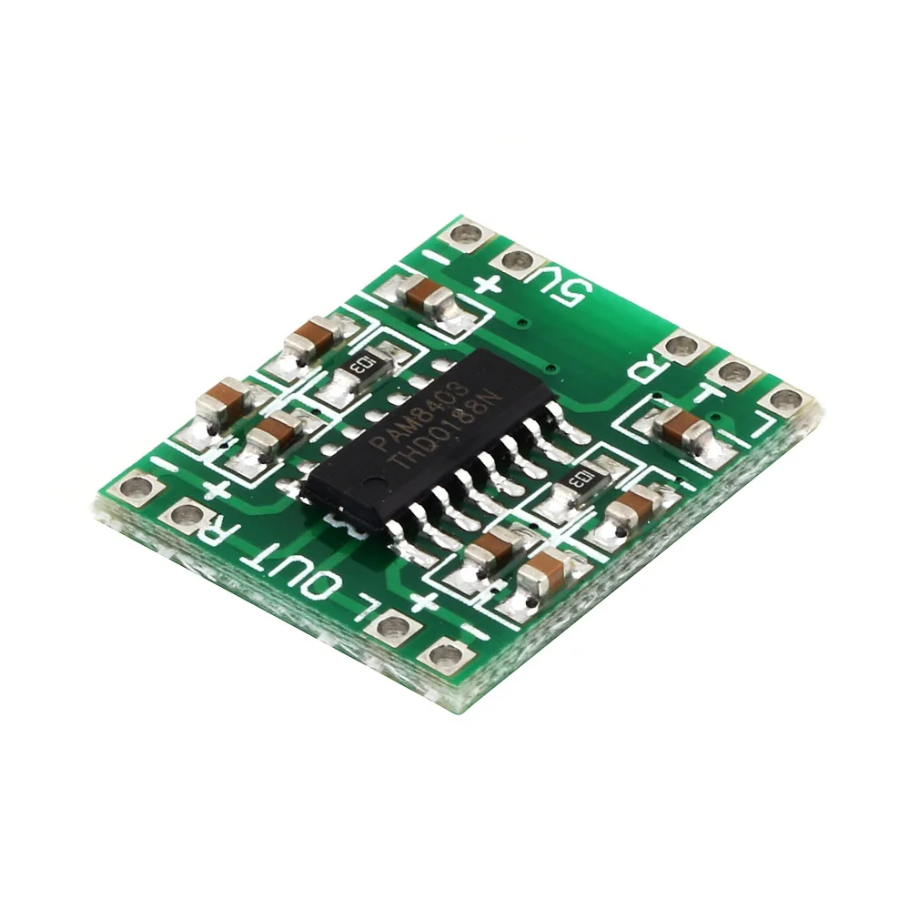 

Power Amplifier Board PAM8403 Super Mini Miniature Class D 2x3 W High 2.5-5V USB Digital Power Amplifier Boards