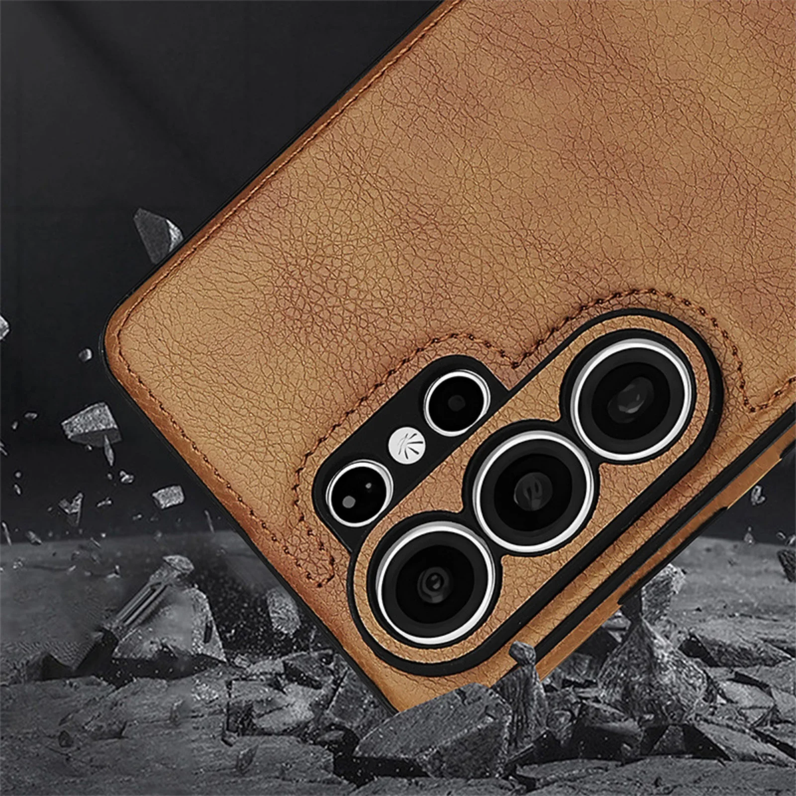 Fashion Retro Leather Shockproof Phone Case Cover