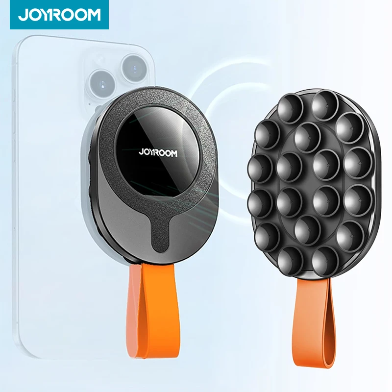 Magnetic Suction Cup Phone Mount with Silicone Grip Stand Holder