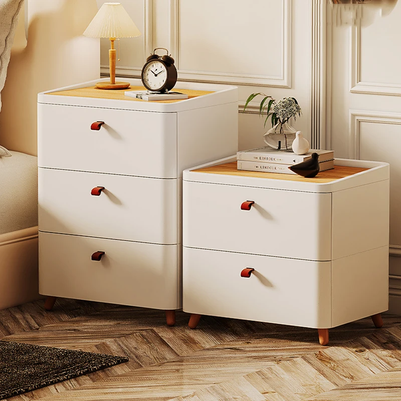 Designer Storage Bedside Table Senior Home Nordic Computer Filing Cabinets Wood Lounge Table De Chevet Italian Furniture