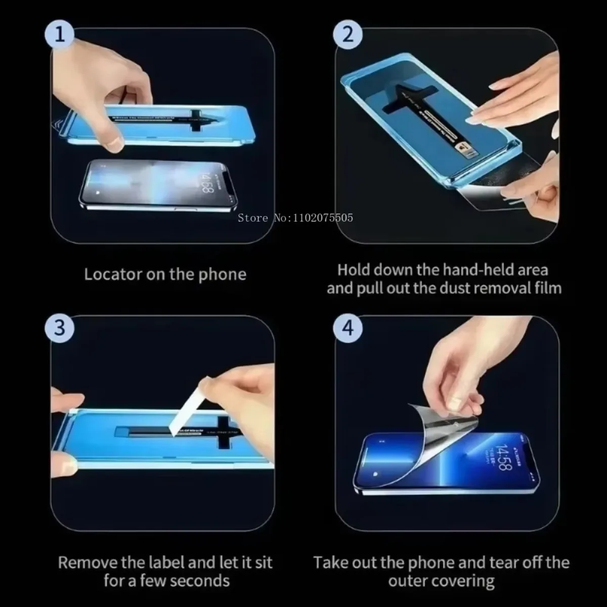 Premium Tempered Glass Screen Protector, 2-Pack, Bubble-Free Installation