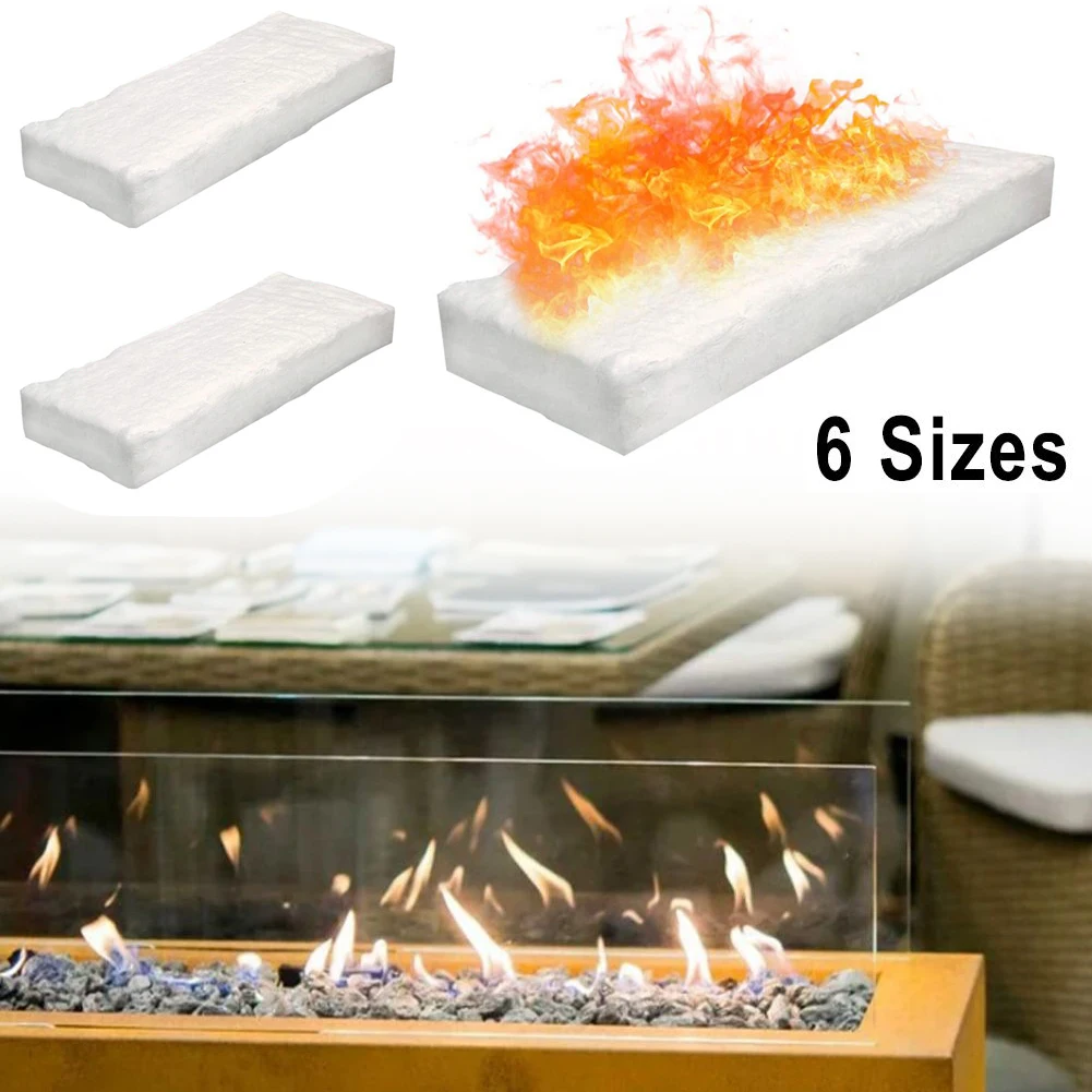 Quilts Blanket 30*10*5CM 30＊20＊1CM 30＊20＊2CM 30＊20＊3CM 30＊20＊5CM Bio Fire Calcium Fibres Safety Silicate White Firebox