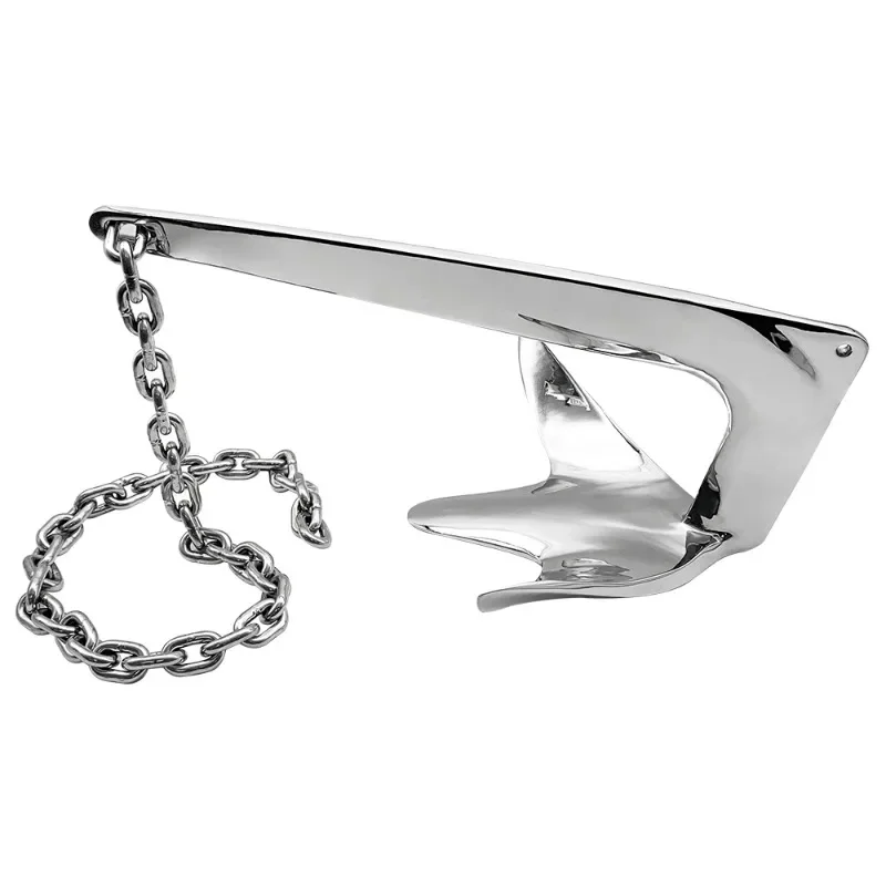 

Bruce Claw Anchor 5KG Boat Anchor 316 stainless steel Kayak Anchor for 20-28 ft Boat Yacht Mooring on The Beach