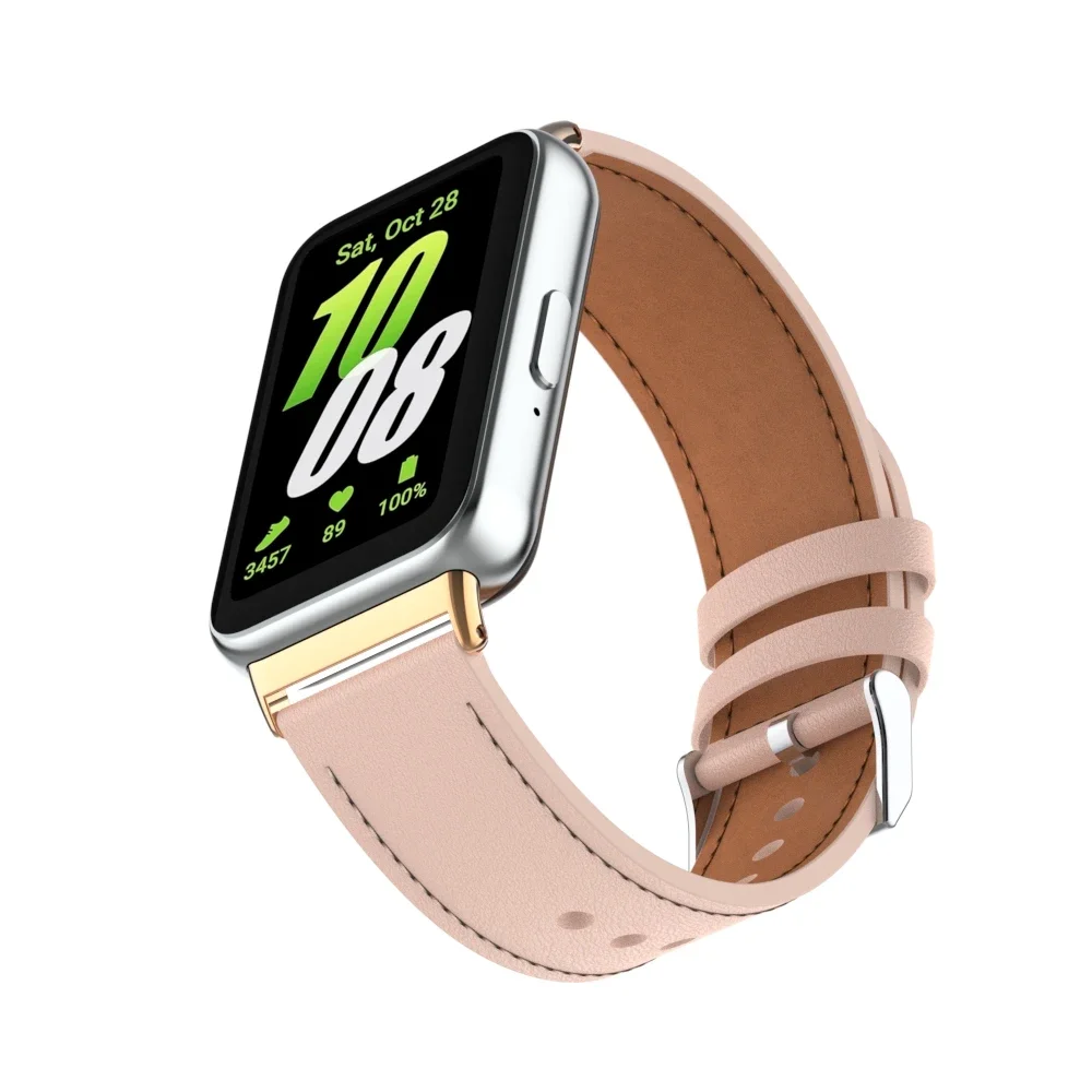 Premium Genuine Leather Strap for Smart Watch - Elegant Replacement Wristband Accessory