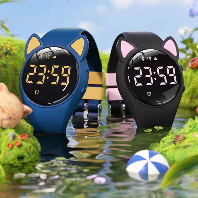 цена Children's Watch Electronic Kids WristWatch for Boy Girl 50m Swimming Waterproof Student Sports  Digital Watch kids watch reloj
