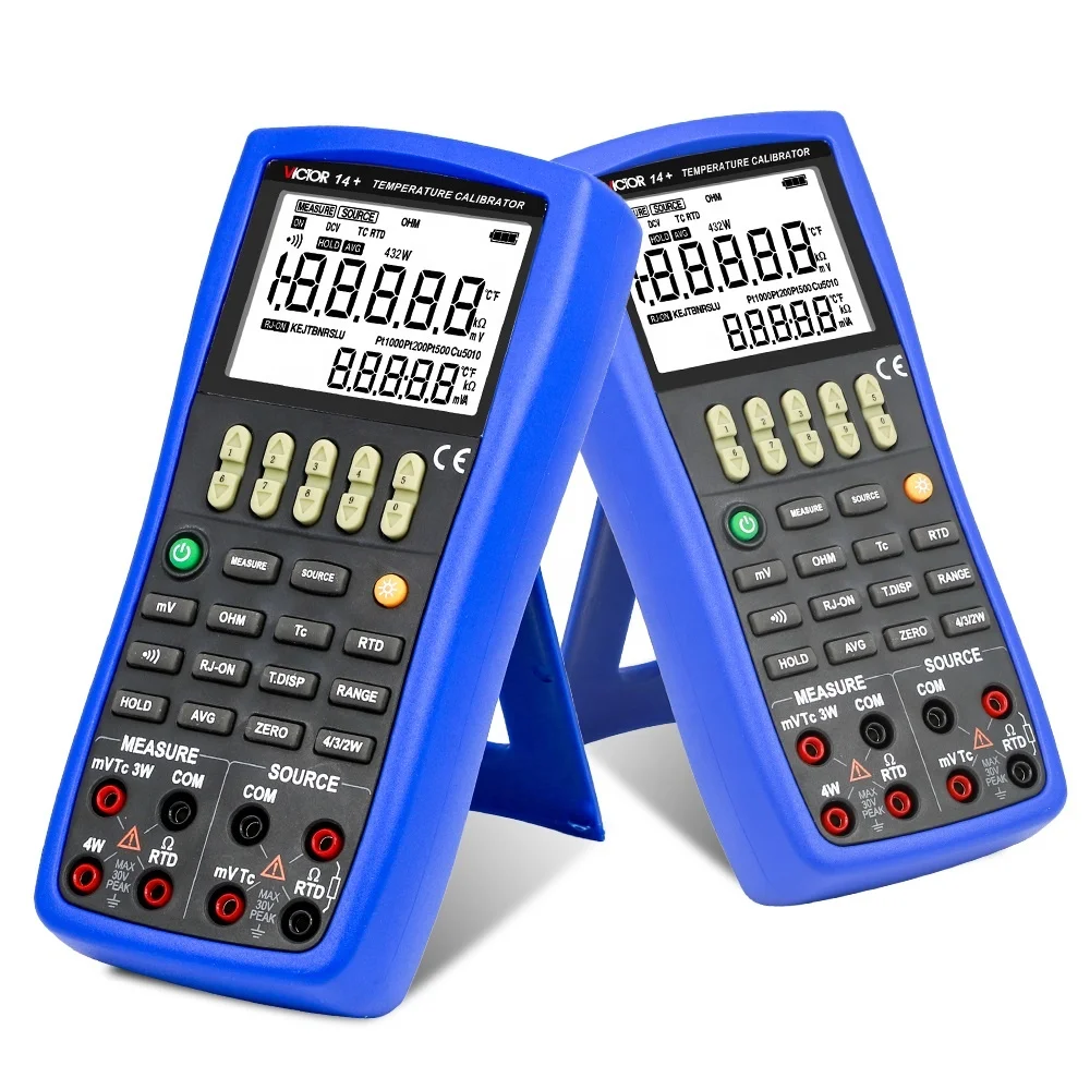 

VICTOR 14+ Thermocouple Calibrator Multifunction Temperature Tester RTD Temperature Calibrator Temperature source
