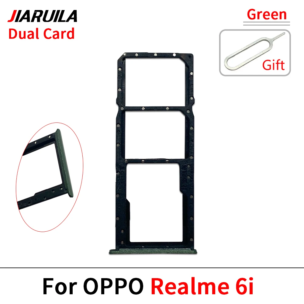 Oppo용 Realme 6i 7 4G 9 5G SIM 카드 리더 홀더 SIM 카드 트레이 홀더 슬롯 교체 부품