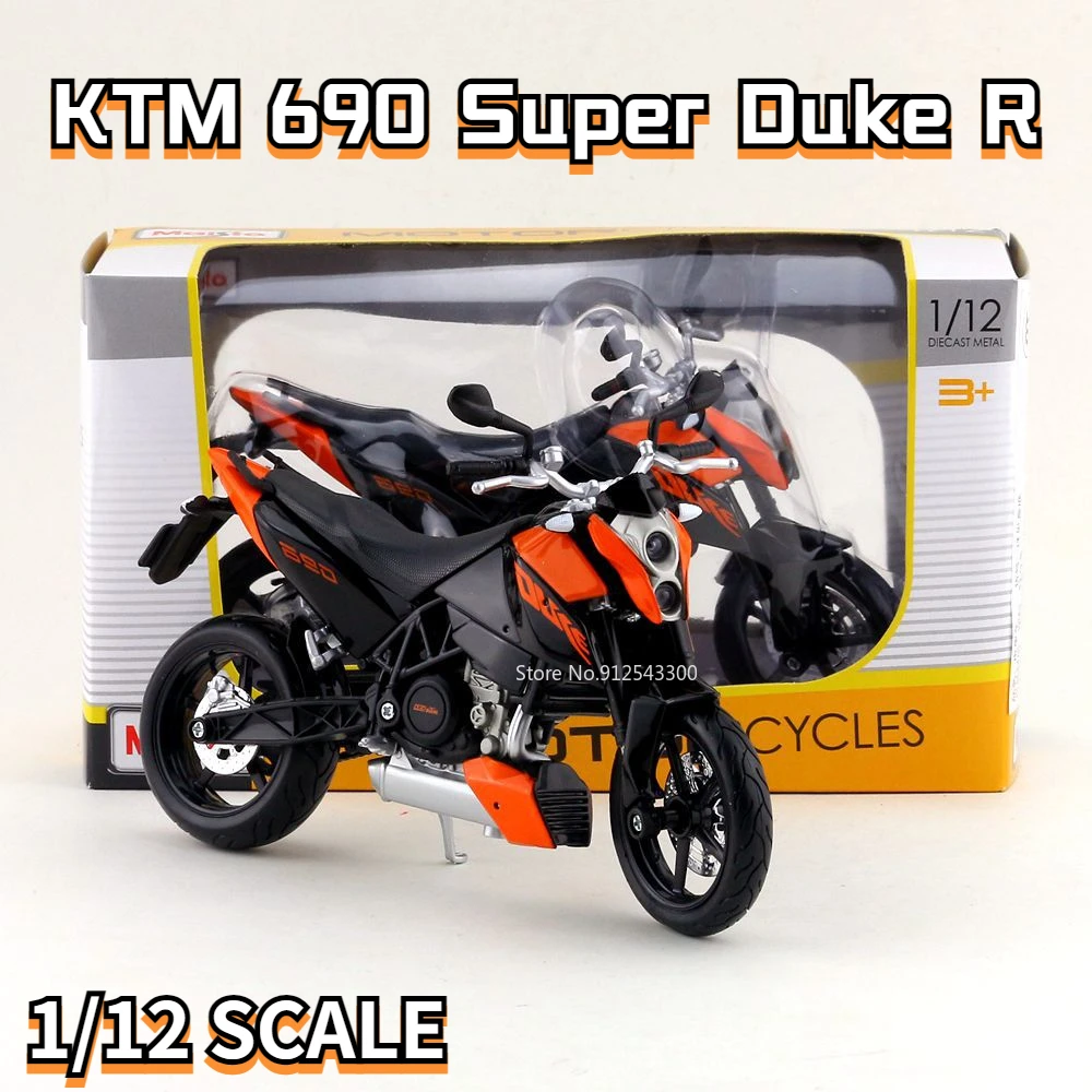 

Модель мотоцикла Maisto 1/12 KTM 690 Super Duke R из сплава, коллекционная игрушка для мальчиков в подарок