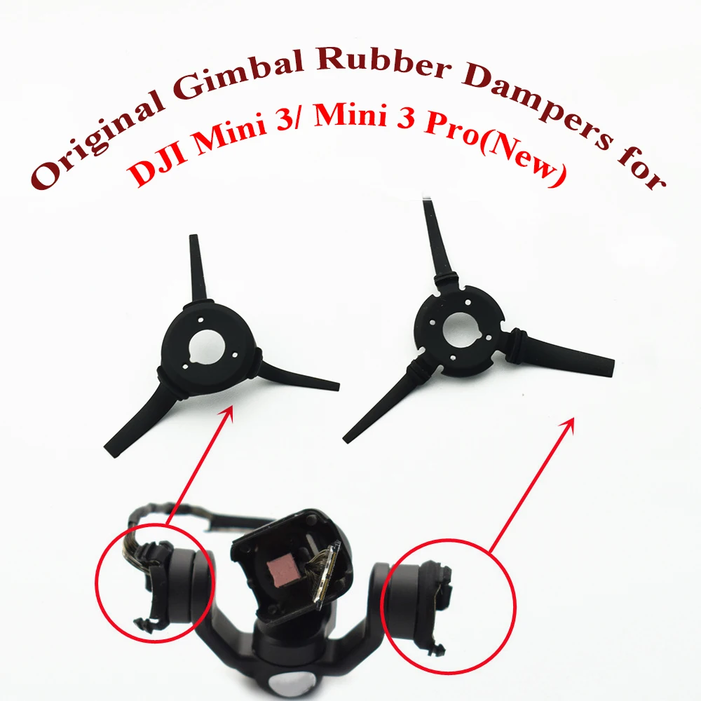 1 Pair Gimbal Rubber Dampers For DJI Mini 3 Pro Mini 3 4 Pro Damping Cushion Shock absorber Ball Genuine Spare Part gimbal rubber dampers