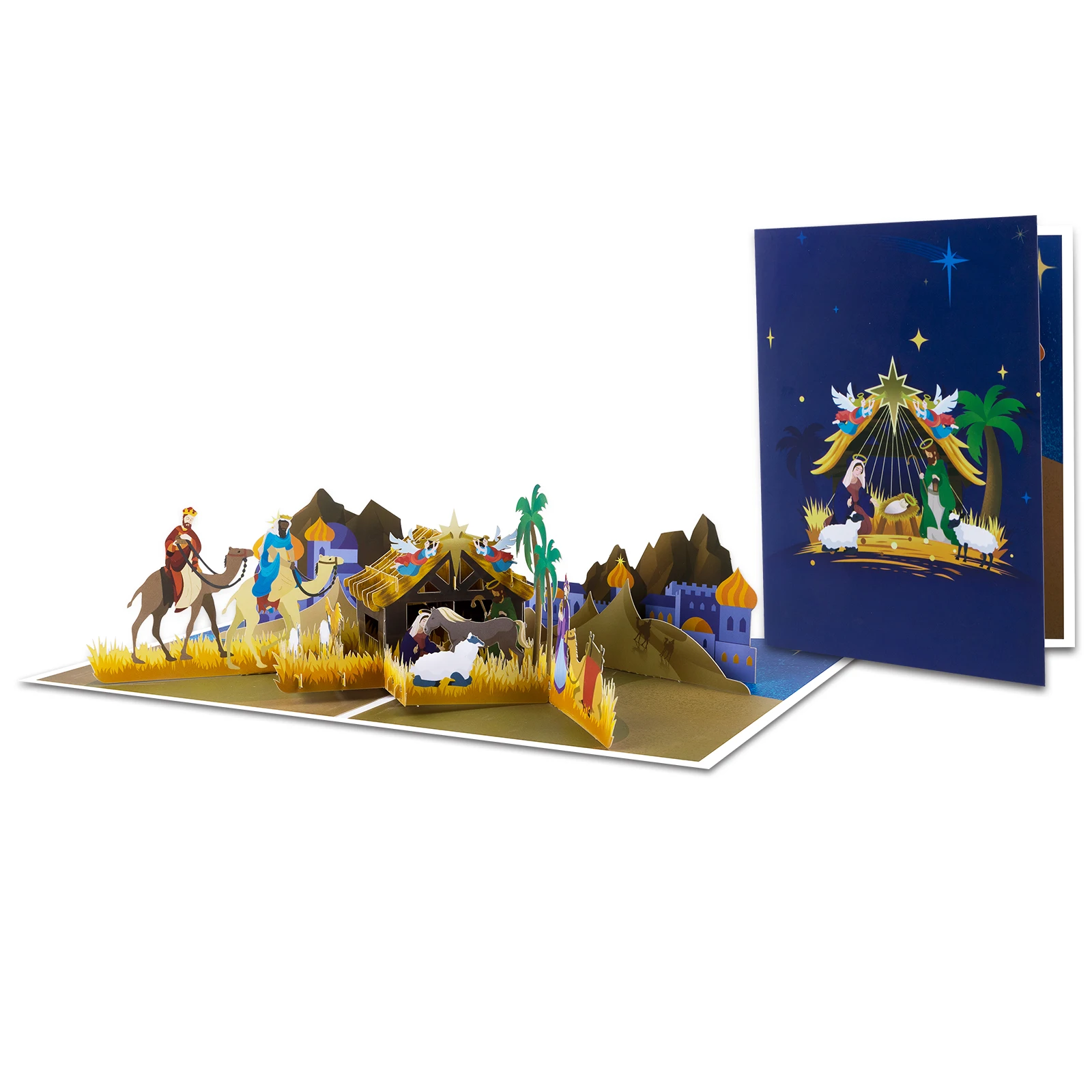 Pop Up Christmas Card 3D Holidays Greeting Cards New Year Card greeting cards