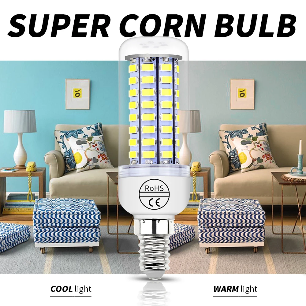 LED 콘 전구 E27 천장등 GU10 스포트라이트 B22 램프 G9 실내 조명 따뜻한/차가운 백색 3W 5W 8W 10W 12W 15W 가정용 AC220V