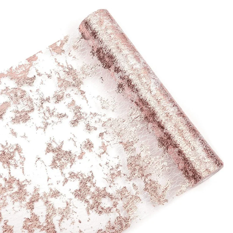 

Table Runner Glitter Metallic Thin Mesh Table Runner Sparkly Table Decorations For Wedding, Bridal Shower