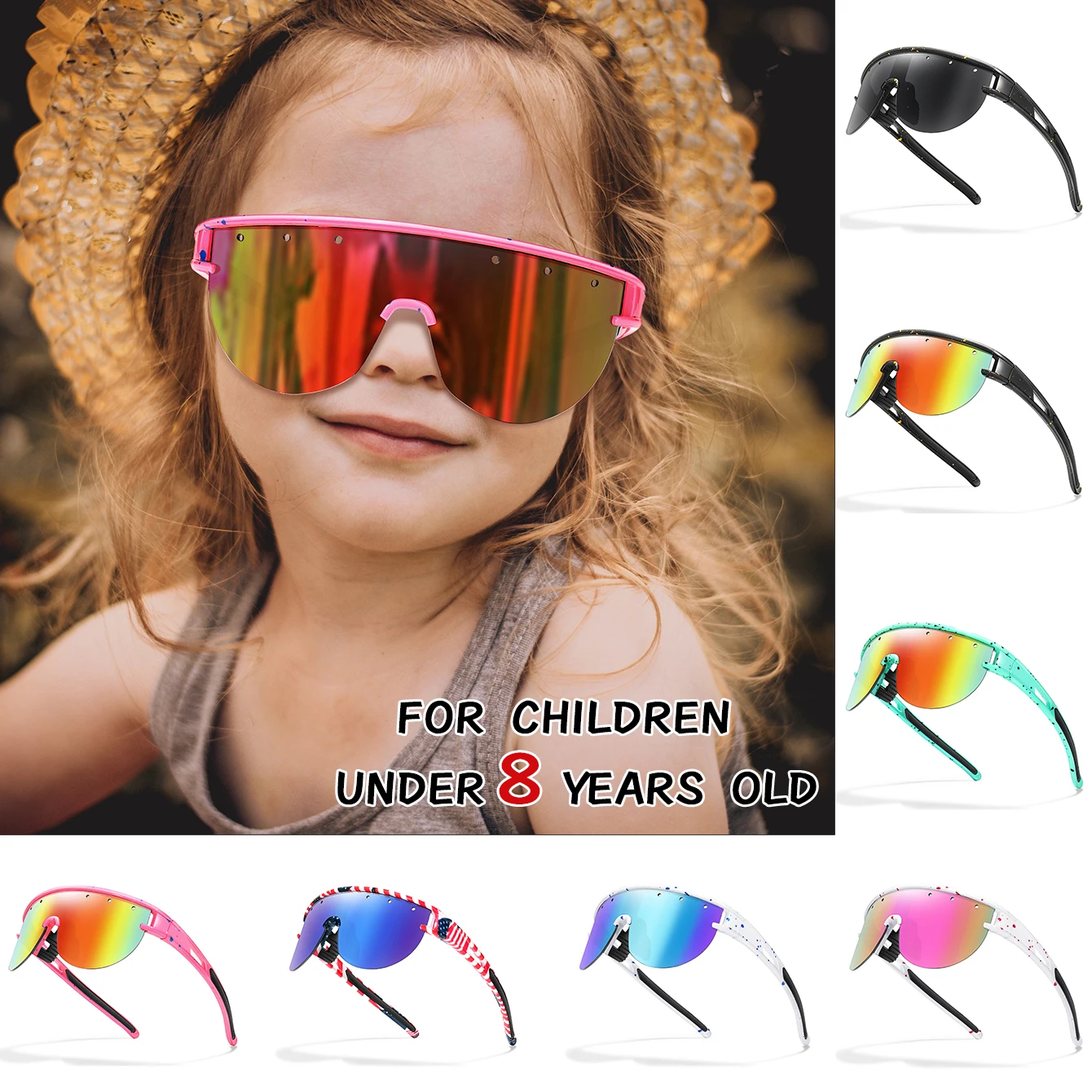 3-8 Years Youth Sunglasses Cycling Goggles UV400
