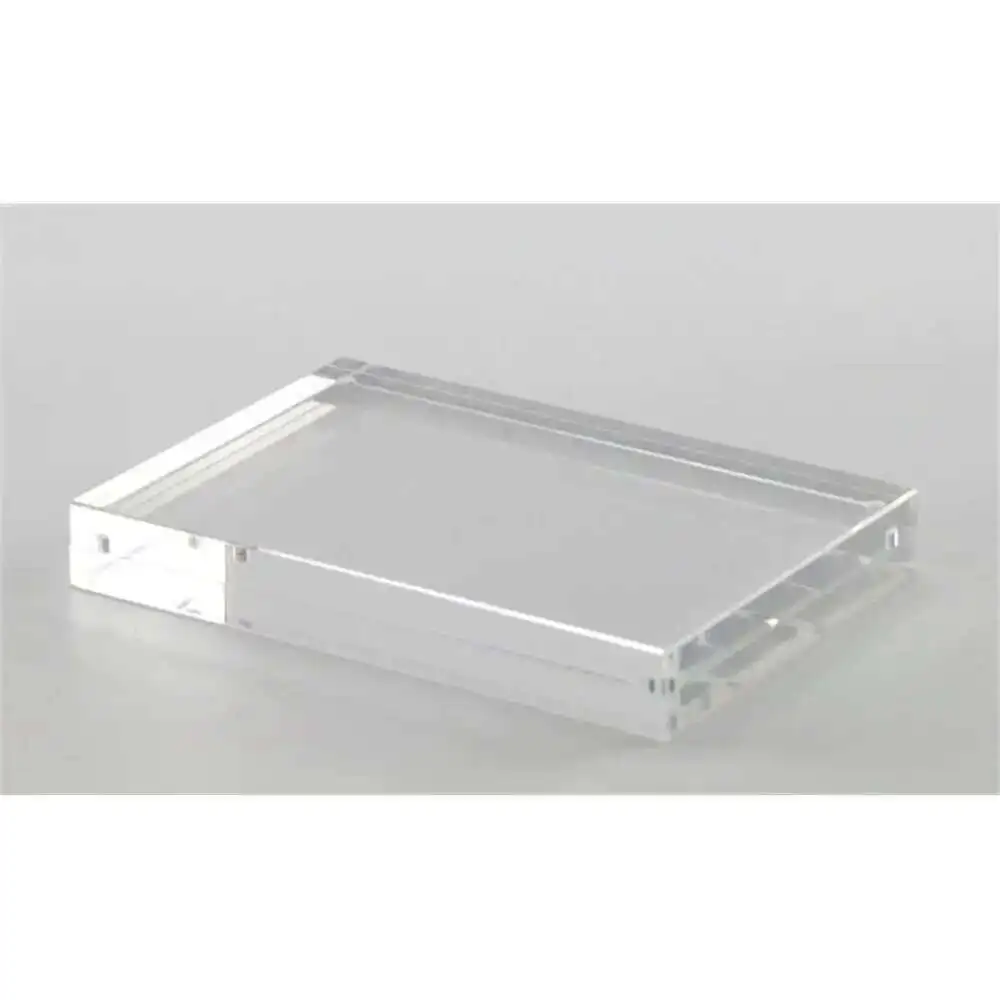 Transparent Acrylic Perspex Magnet Photo Block Picture Frame Clear Desk Sign Label Price Tag Holder Table Top Frame Double Side