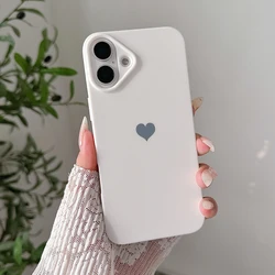 Love Candy Color Ultra-Thin Matte Silicone Soft Case for iPhone 13 Mini (White)