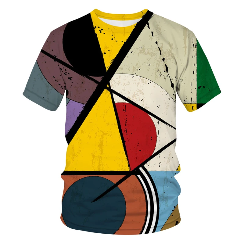 Camiseta Manga Corta Cuello Redondo Hombres Impresión En 3d