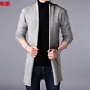 Men's Cardigan Coat Light Knitted Sweater Outerwear Trendy Spring Autumn Long Style Casual Fashion Outerwear