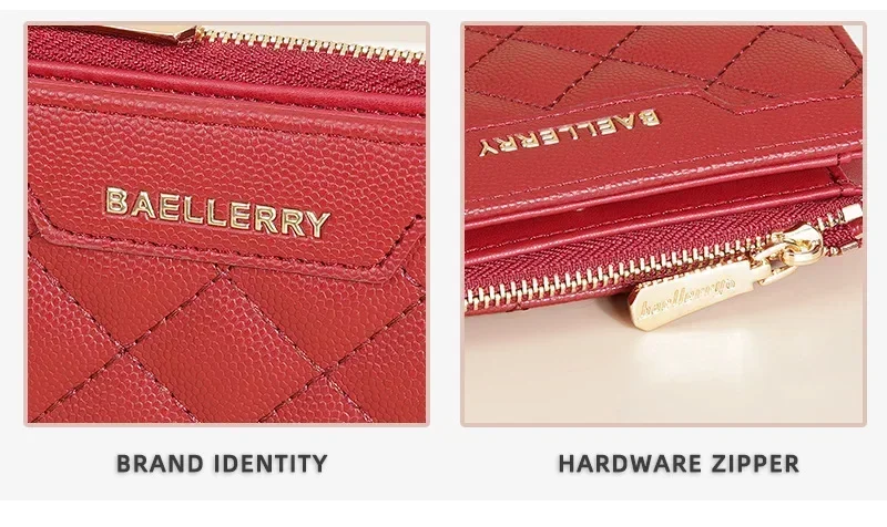 Fashion Wallet purse Short Women Wallet Baellerry cross wallet Quilted Multi Card Zipper Zero Wallet 3