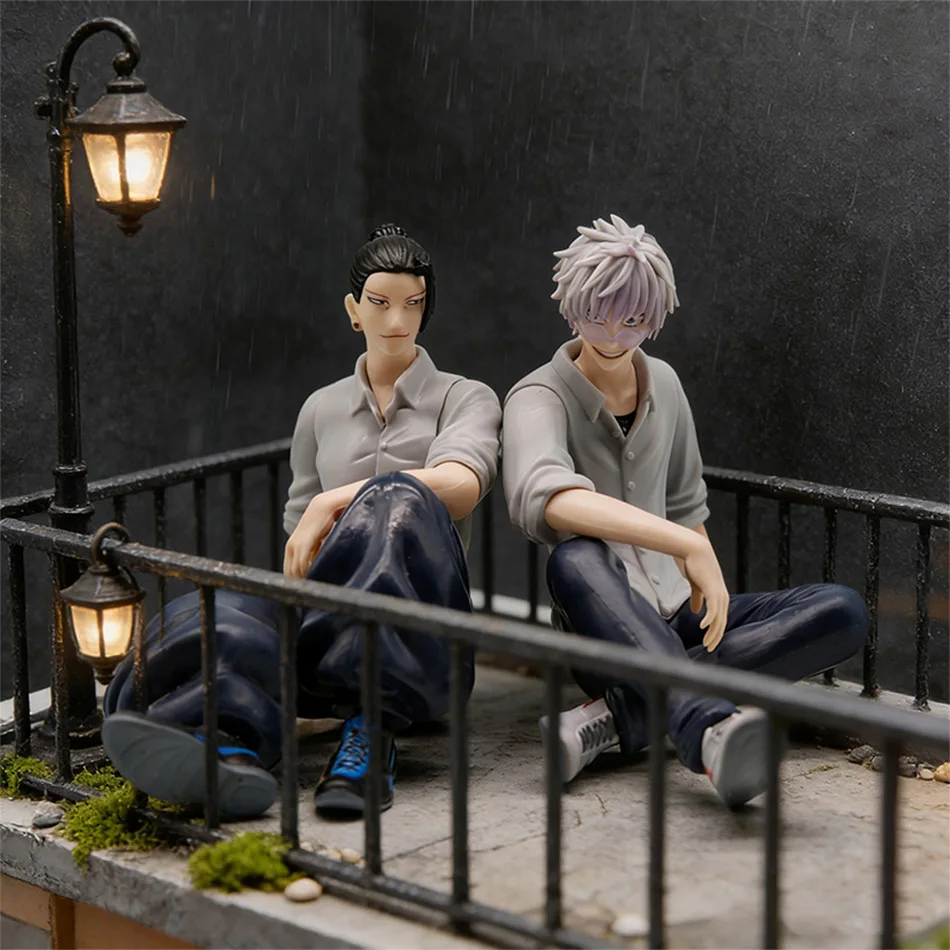 Satoru Gojo Jujutsu Kaisen Collectible Anime Figure - Geto Suguru Sitting Pose PVC Ornament Toy