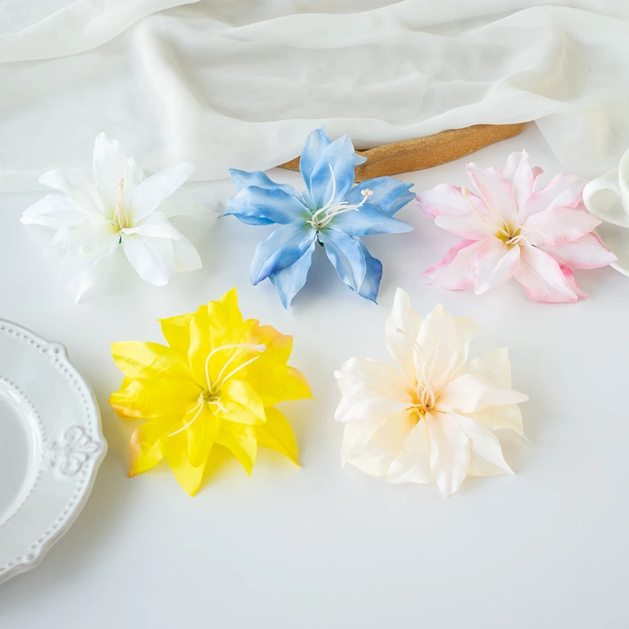 Künstliche Blumen Seide Lilie Festival Party Haus Outdoor Garten Hochzeit Brautsträuße Zimmer Dekor DIY Geschenke Box Girlande Hotsale