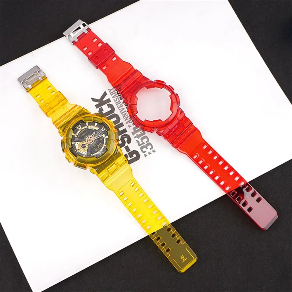 Transparent Silicone Strap Case Kit for Casio G-Shock Sport Watch