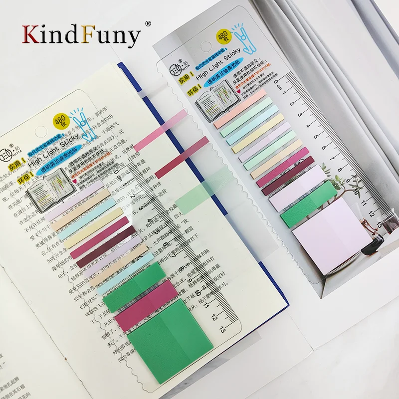 

KindFuny 480 Sheets Sticky Index Tabs Page Markers Colored Book Tabs Sticky Notes Index Tabs Annotation Tabs Label Stickers