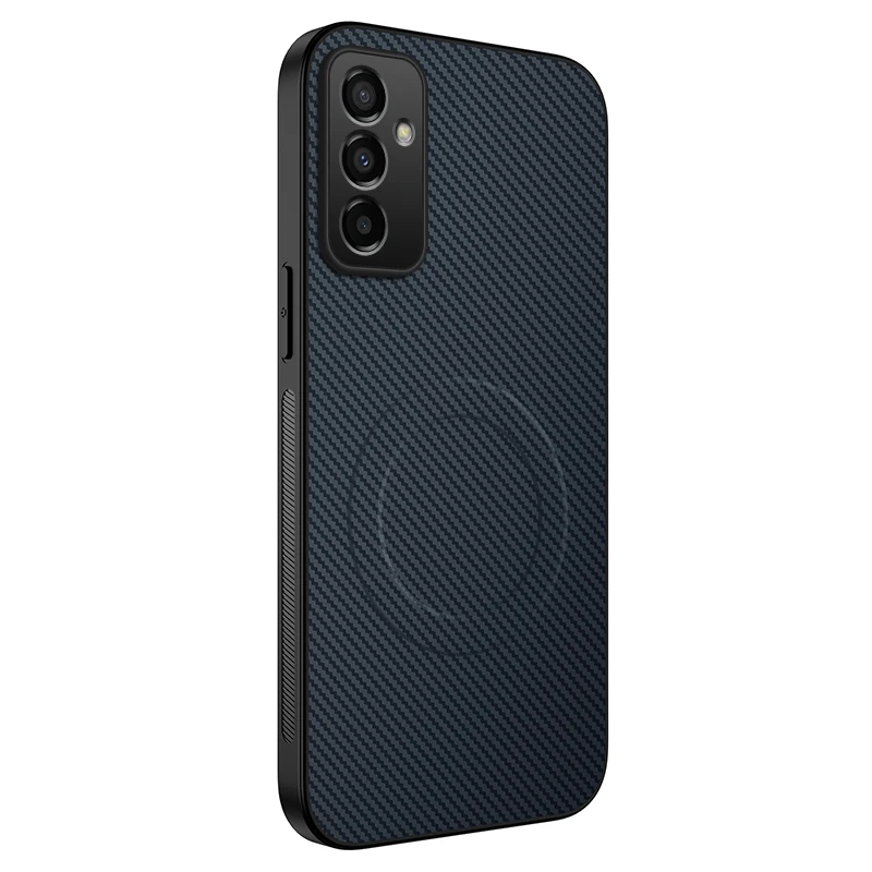 Magnetic Wireless Charge Carbon Fiber Armor Shockproof Case Cover